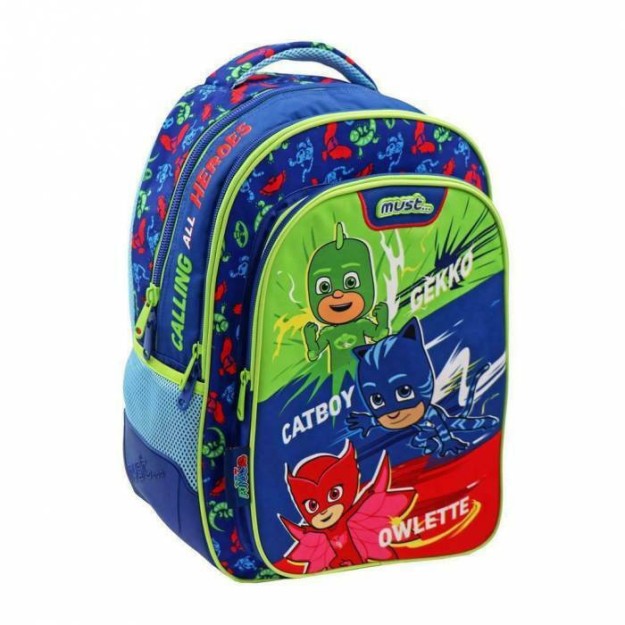 Must PJ Masks Calling all Heros Σχολική Τσάντα Πλάτης Δημοτικού Πολύχρωμη Μ33 x Π16 x Υ45cm 000484249