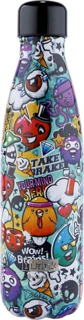 I-Total i Drink Grafitti Μπουκάλι Θερμός 0.5lt
