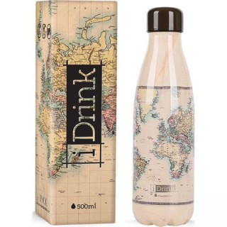I-Total i Drink Old Map Μπουκάλι Θερμός 0.5lt