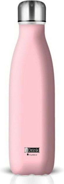 I-Total iDrink Metallics Pastel Pink Μπουκάλι Θερμός 0.50lt