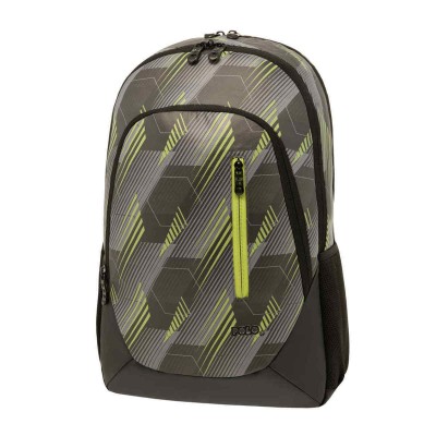 Polo Smooth Σχολική Τσάντα Πλάτης Γυμνασίου - Λυκείου σε Χακί χρώμα Μ34 x Π15 x Υ47εκ 9-01-006-8213