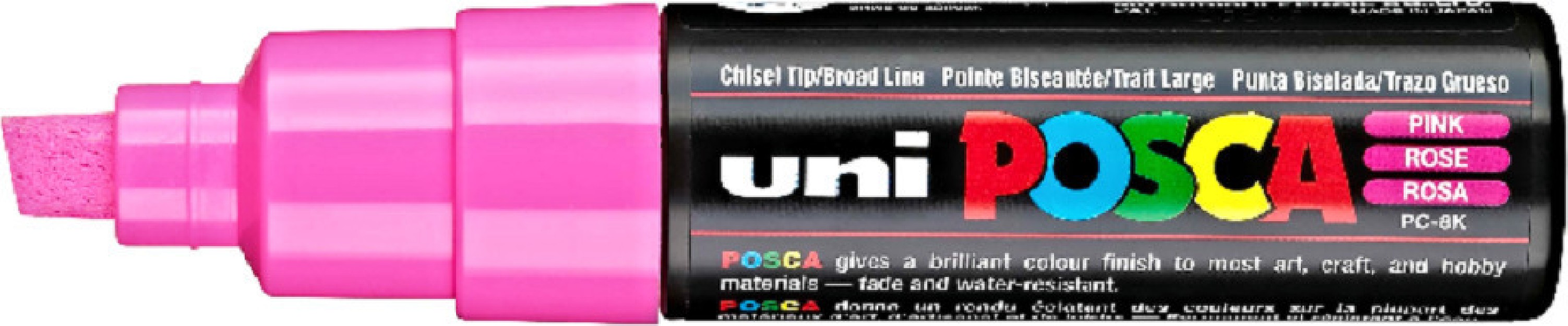 Posca PC-8K Ανεξίτηλος Μαρκαδόρος 8mm Ροζ PC-8K/13