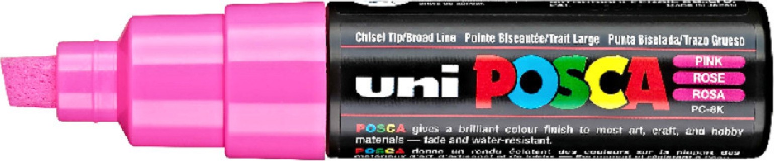 Posca PC-8K Ανεξίτηλος Μαρκαδόρος 8mm Ροζ PC-8K/13