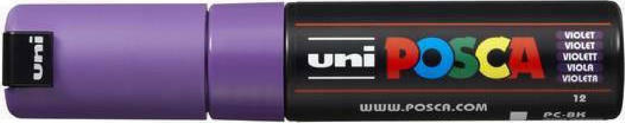 Posca Μαρκαδόρος Σχεδίου 8mm Μωβ PC-8K/12