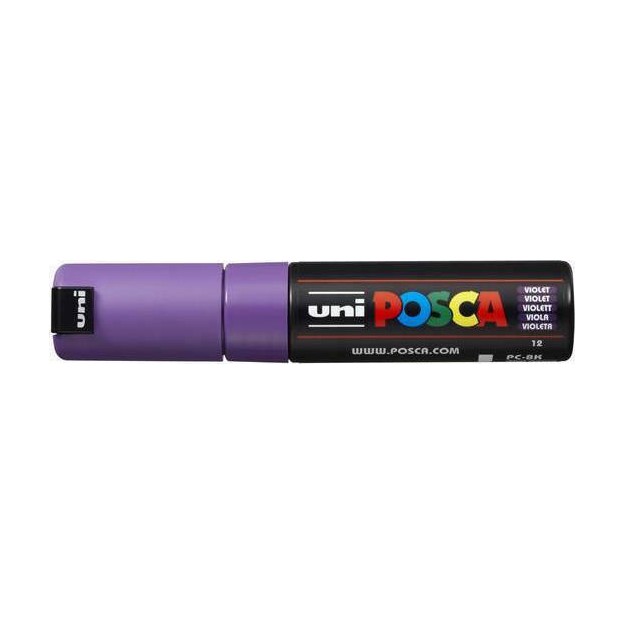 Posca PC-8K Ανεξίτηλος Μαρκαδόρος 8mm Μωβ PC-8K/12