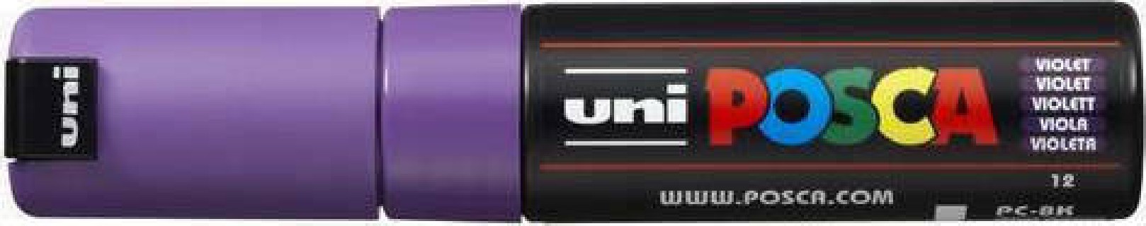 Posca PC-8K Ανεξίτηλος Μαρκαδόρος 8mm Μωβ PC-8K/12