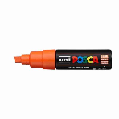 Posca Μαρκαδόρος Σχεδίου 8mm Πορτοκαλί PC-8K/4