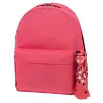 Polo Original Scarf Σχολική Τσάντα Πλάτης Γυμνασίου - Λυκείου Φούξια 9-01-135-19