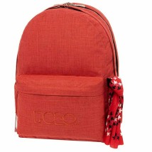 Polo Original Double Scarf Σχολική Τσάντα Πλάτης Γυμνασίου - Λυκείου Κοραλί 9-01-235-3600