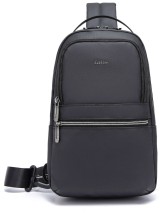 Lavor 712 Δερμάτινη Ανδρική Τσάντα Ώμου / Χιαστί σε Μαύρο χρώμα