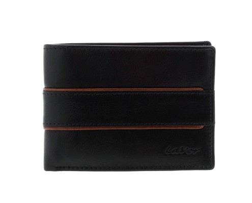 Lavor Δερμάτινο Ανδρικό Πορτοφόλι με RFID Μαύρο 1-3789
