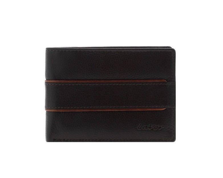 Lavor Δερμάτινο Ανδρικό Πορτοφόλι με RFID Καφέ 1-3789