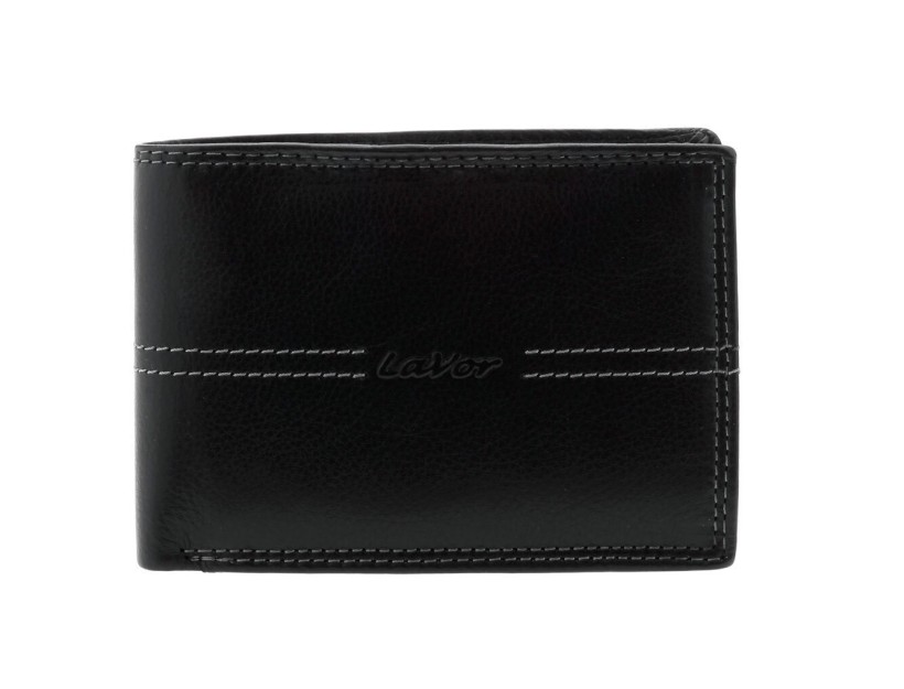Lavor Δερμάτινο Ανδρικό Πορτοφόλι με RFID Μαύρο 1-3791
