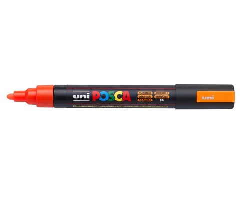 Posca PC-5M Μαρκαδόρος Σχεδίου 2.5mm Πορτοκαλί Fluo PC-5M/F4