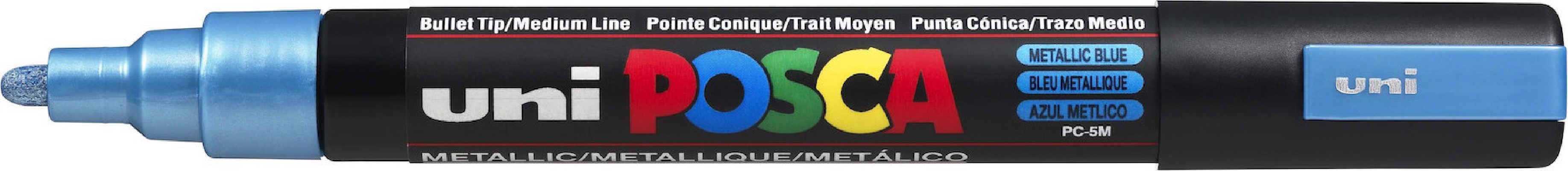 Posca PC-5M Μαρκαδόρος Σχεδίου 2.5mm Metallic blue PC-5M/M33