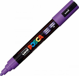 Posca PC-5M Μαρκαδόρος Σχεδίου 2.5mm Μωβ Μεταλλικό PC-5M/M12
