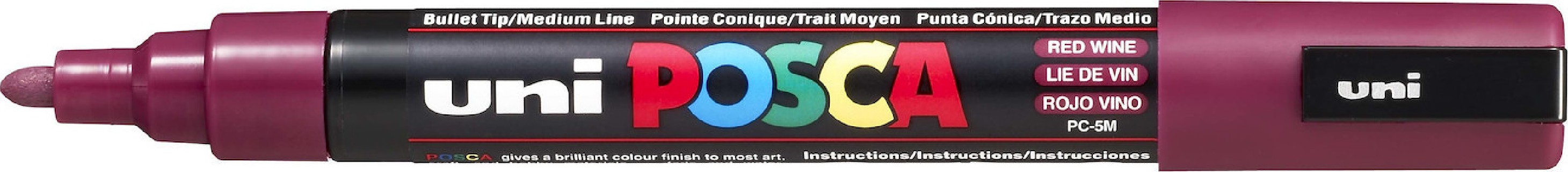 Posca PC-5M Μαρκαδόρος Σχεδίου 2.5mm Red Wine PC-5M/60