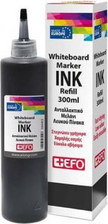 +Efo Ανταλλακτικό Μελάνι για Μαρκαδόρο σε Μαύρο χρώμα 300ml 300ml