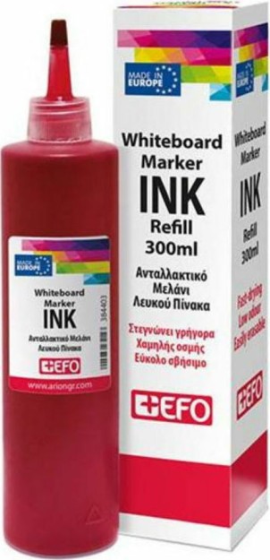 +Efo Ανταλλακτικό Μελάνι για Μαρκαδόρο σε Κόκκινο χρώμα 300ml