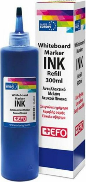 +Efo Ανταλλακτικό Μελάνι για Μαρκαδόρο σε Μπλε χρώμα 300ml 384401