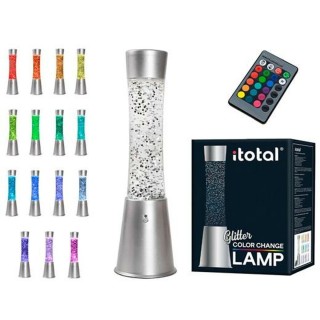 I-Total Διακοσμητικό Φωτιστικό Lava Lamp σε Ασημί Χρώμα XL2495