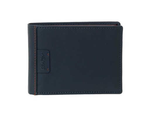 Lavor Δερμάτινο Ανδρικό Πορτοφόλι Καρτών με RFID Μπλε 1-6060