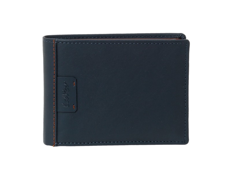 Lavor Δερμάτινο Ανδρικό Πορτοφόλι Καρτών με RFID Μπλε 1-6060