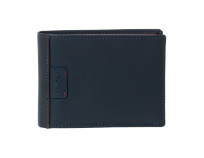 Lavor Δερμάτινο Ανδρικό Πορτοφόλι Καρτών με RFID Μπλε 1-6060