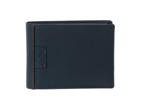 Lavor 1-6060 Δερμάτινο Ανδρικό Πορτοφόλι Καρτών με RFID Μπλε