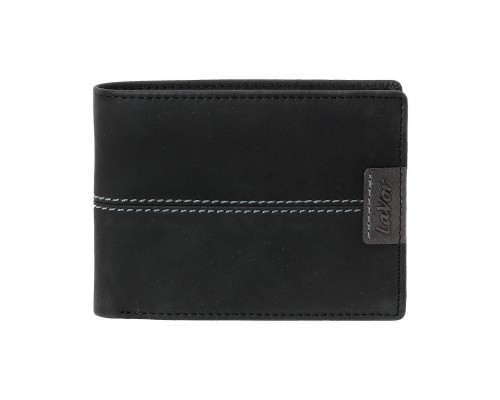 Lavor Δερμάτινο Ανδρικό Πορτοφόλι Καρτών με RFID Μαύρο 1-6063