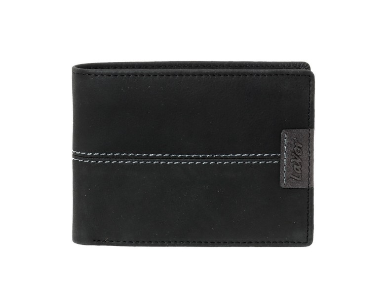 Lavor Δερμάτινο Ανδρικό Πορτοφόλι Καρτών με RFID Μαύρο 1-6063