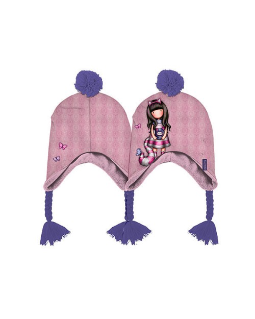 Santoro Παιδικό Σκουφάκι Πλεκτό Ροζ