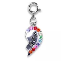 Charm Ιt Αξεσουάρ Μισή Καρδιά Ασημί CT03-02