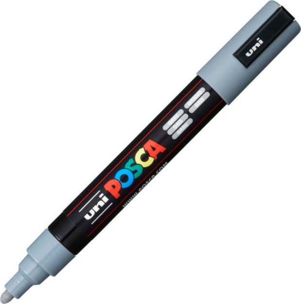 Posca Μαρκαδόρος Σχεδίου 2.5mm Γκρι PC-5M/37