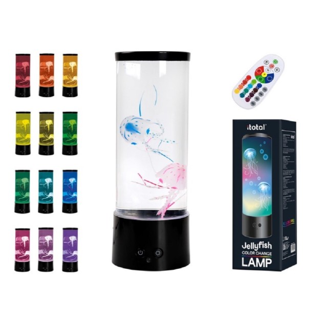 I-Total Jellyfish Change Color Διακοσμητικό Φωτιστικό 3D Illusion Πολύχρωμο XL2496