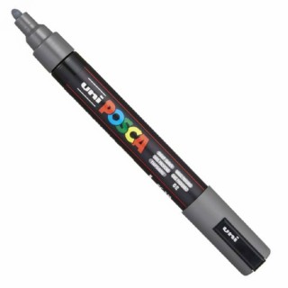 Posca PC-5M Ανεξίτηλος Μαρκαδόρος 5mm Γκρι PC-5M/82