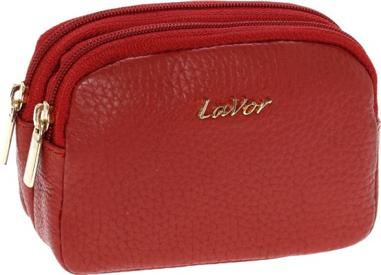 Lavor 1-5990 Μικρό Δερμάτινο Γυναικείο Πορτοφόλι με RFID Κόκκινο 1-5990