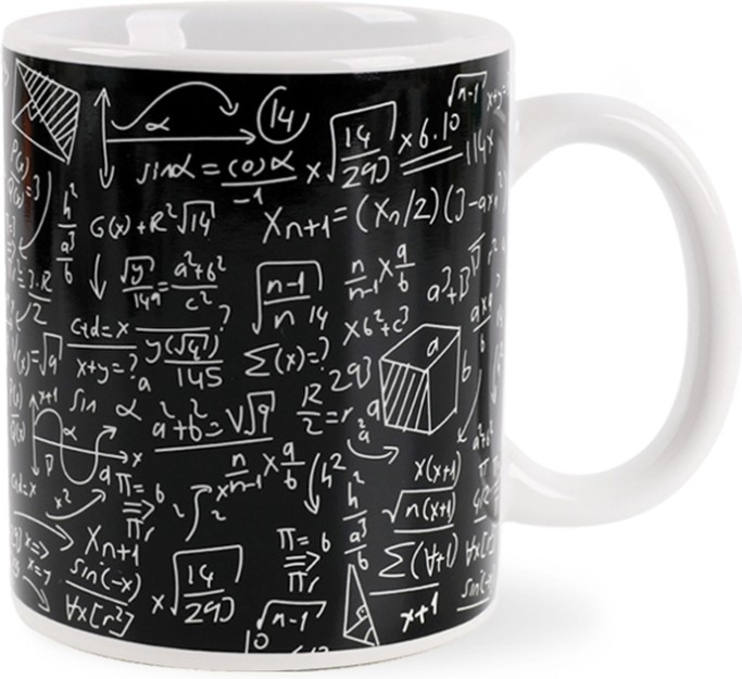 I-Total Math Κούπα Κεραμική Μαύρη 295ml XL1870