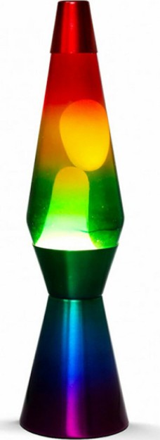 I-Total Διακοσμητικό Φωτιστικό Lava Lamp Rainbow XL1767