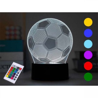 I-Total Διακοσμητικό Φωτιστικό με Φωτισμό RGB 3D Illusion LED Διάφανο XL2333