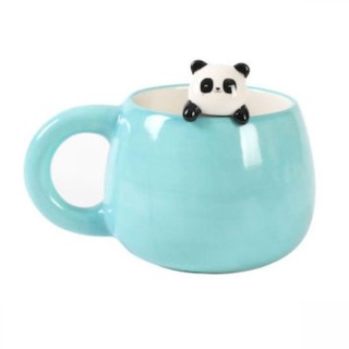 I-Total Κούπα Κεραμική Γαλάζια ''Panda'' 470ml XL2566