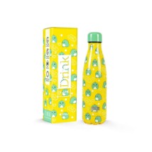 I-Total Μπουκάλι Ανοξείδωτο Θερμός Κίτρινο Dinosaur 500ml ID0446