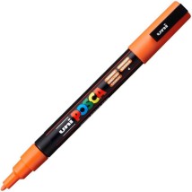 Uni-Ball Μαρκαδόρος Πορτοκαλί PC-3M/4