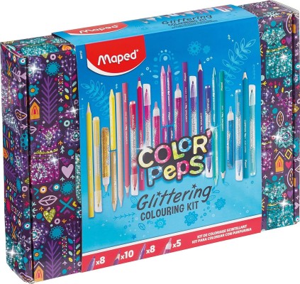 Maped Color Peps Glittering Colouring Set Σετ Ζωγραφικής με Glitter 31τμχ