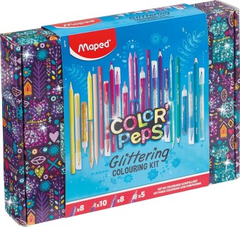 Maped Color Peps Glittering Colouring Set Σετ Ζωγραφικής με Glitter 31τμχ