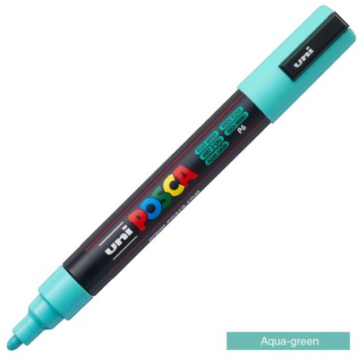 Uni-Ball Posca Ανεξίτηλος Μαρκαδόρος Aqua Green PC-5M/P6