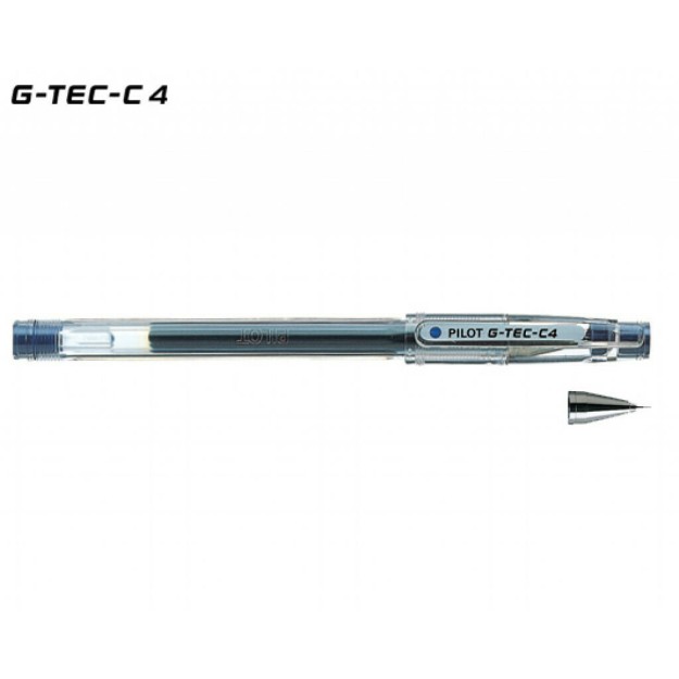 Pilot Στυλό Gel 0.4mm με Μπλε Mελάνι G-Tec-C4 Blue BL-GC4-L