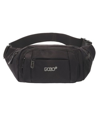 Polo Charger Τσαντάκι Ανδρικό Υφασμάτινο Μέσης Μαύρο 9-08-008-2000
