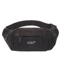 Polo Charger Τσαντάκι Ανδρικό Υφασμάτινο Μέσης Μαύρο 9-08-008-2000