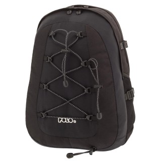 Polo Offpist Σχολική Τσάντα Πλάτης Γυμνασίου - Λυκείου Μαύρη 28lt 9-02-050-2000